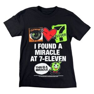 Born x Raised I Made A Miracle At 7 Eleven T Shirt Mens Medium Black Graphic